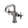 Rubinet Single Hole Dual Handle Lav. Set. (less drain) Polished Nickel