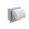 Rubinet RECESSED TOILET PAPER HOLDER Matt White