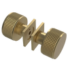 Rubinet Shower Door Knob (set) Satin Brass