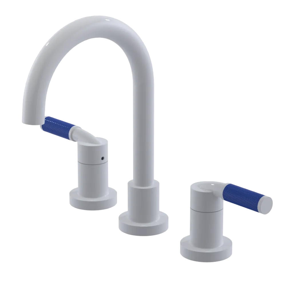 Rubinet Widespread Lav. Set. (less drain) White
