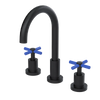 Rubinet Widespread Kitchen Set with LaSalle Spout Matt Black
