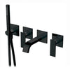 Aquabrass Wallmount tub filler with handshower