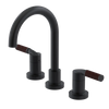 Rubinet Widespread Lav. Set. (less drain) Matt Black
