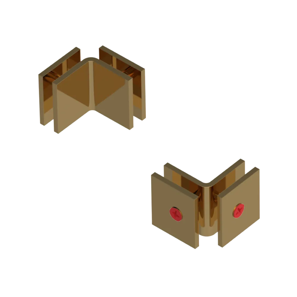 Rubinet 90 Glass to Glass Open Face Gold