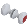 Rubinet Shower Door Knob (set) Matt White
