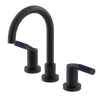 Rubinet Widespread Lav. Set. (less drain) Matt Black