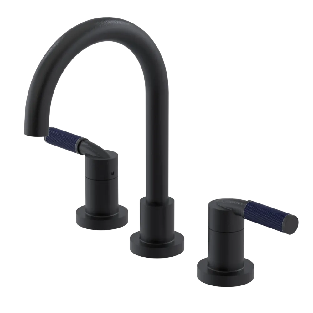 Rubinet Widespread Lav. Set. (less drain) Matt Black