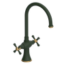 Rubinet Two Handle Single Hole Kitchen Set Green Envy