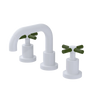 Rubinet Widespread Lav. Set. (less drain) White