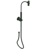Rubinet Hand Held Shower Bidet with Extended Reach & Dual Function Spray Including Wall Bracket with Supply & Hose (Round) Green Envy