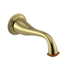 Rubinet Tub Filler Spout Wall Mount Natural Brass