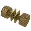 Rubinet Shower Door Knob (set) Antique Brass Matt