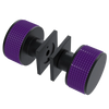 Rubinet Shower Door Knob (set) Matt Black