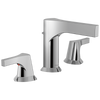 Delta Zura - Two Handle Widespread Bathroom Faucet In Chrome / Matte Black