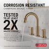 Delta Nicoli Two Handle Widespread Pull-Down Bathroom Faucet