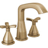 Delta Stryke Widespread Faucet - Lumicoat Champagne Bronze