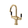 Rubinet Single Hole Dual Handle Lav. Set. (less drain) Gold