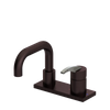 Rubinet 4" Centre Single Control Lav. Set. with Genesis spout (less drain) Oil Rubbed Bronze