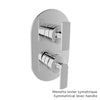 Baril Pressure balanced shower valve with 2-way diverter (without handle)