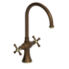 Rubinet Two Handle Single Hole Kitchen Set Tuscan Brass