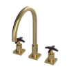 Rubinet Widespread Kitchen Set Satin Brass