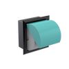 Rubinet RECESSED TOILET PAPER HOLDER Black