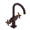 Rubinet Single Hole Dual Handle Lav. Set. (less drain) Bordeaux