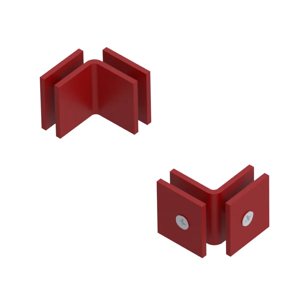 Rubinet 90 Glass to Glass Open Face Maroon