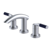 Rubinet Widespread Lav. Set. (less drain) Satin Chrome