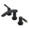 Rubinet Widespread Lav. Set. (less drain) Matt Black