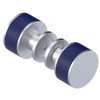 Rubinet Shower Door Knob (set) Satin Chrome