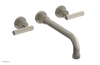 DUSTRIE - Wall Tub Set - 10" Spout - Lever Handles - Grooved 370-57-10
