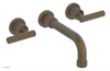 DUSTRIE - Wall Tub Set - 7 5/8" Spout - Lever Handles - Grooved 370-57
