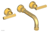 DUSTRIE - Wall Tub Set - 7 5/8" Spout - Lever Handles - Grooved 370-57