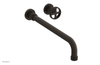DUSTRIE Single Handle Wall Lavatory Set - 14" Spout - Grooved 370-15-14
