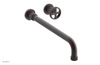 DUSTRIE Single Handle Wall Lavatory Set - 14" Spout - Grooved 370-15-14