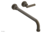 DUSTRIE Single Handle Wall Lavatory Set - 14" Spout - Grooved 370-16-14