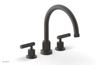 DUSTRIE - Deck Tub Set - Lever Handles - Grooved 370-41