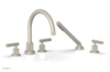 DUSTRIE - Deck Tub Set with Hand Shower - Lever Handles - Grooved 370-49