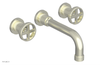 DUSTRIE - Wall Tub Set - 7 5/8" Spout - Cross Handles - Knurled 371-56