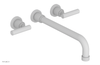 DUSTRIE - Wall Tub Set - 12" Spout - Lever Handles - Knurled 371-57-12