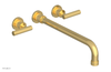 DUSTRIE - Wall Tub Set - 14" Spout - Lever Handles - Knurled 371-57-14