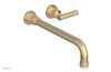 DUSTRIE Single Handle Wall Lavatory Set - 12" Spout - Knurled 371-16-12