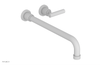 DUSTRIE Single Handle Wall Lavatory Set - 14" Spout - Knurled 371-16-14