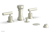 DUSTRIE - Four Hole Bidet Set - Lever Handles - Knurled 371-61