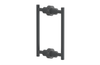 Dustrie - 8" Double Sided Shower Pull 371-93-08