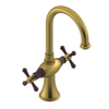 Rubinet Single Hole Dual Handle Lav. Set. (less drain) Antique Brass Matt