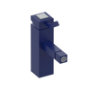 Rubinet Single Control Bidet Fitting (less drain) Midnight Blue
