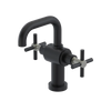 Rubinet Single Hole Dual Handle Lav. Set. (less drain) Matt Black