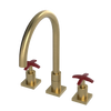 Rubinet Widespread Kitchen Set Satin Brass